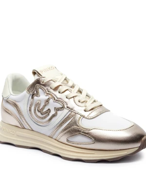 Pinko Skórzane sneakersy Zoe 01 biały
