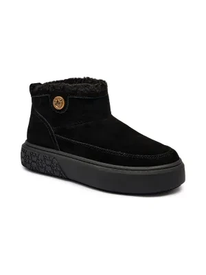 Pinko Skórzane śniegowce YOKO 22 | shearling