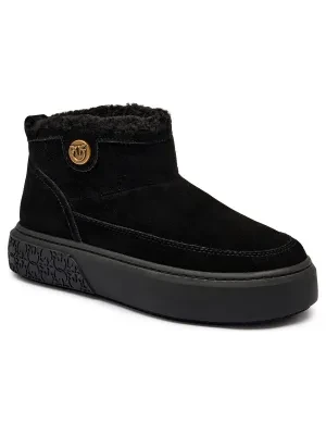 Pinko Skórzane śniegowce YOKO 22 | shearling