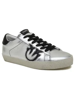 Pinko Skórzane trampki SEATTLE SNEAKER PELLE LAMINATA