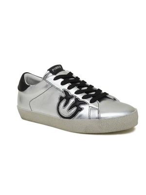 Pinko Skórzane trampki SEATTLE SNEAKER PELLE LAMINATA