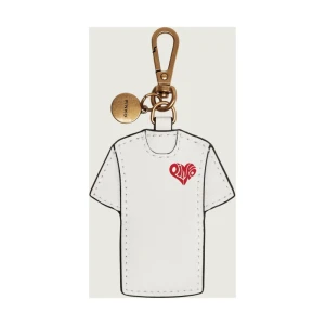 Pinko Skórzany brelok CHARM T-SHIRT PINKO IS AMOR VI