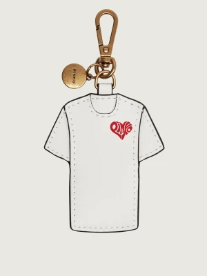 Pinko Skórzany brelok CHARM T-SHIRT PINKO IS AMOR VI