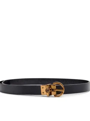 Pinko Skórzany dwustronny pasek LOVE BERRY H2