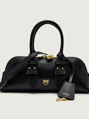 Pinko Skórzany kuferek BOWLING