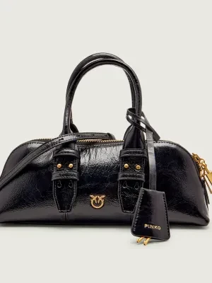 Pinko Skórzany kuferek BOWLING