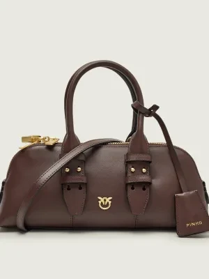 Pinko Skórzany kuferek BOWLING