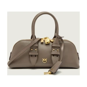 Pinko Skórzany kuferek BOWLING BAG