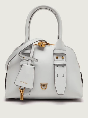 Pinko Skórzany kuferek BOWLING BAG ZIP MINI