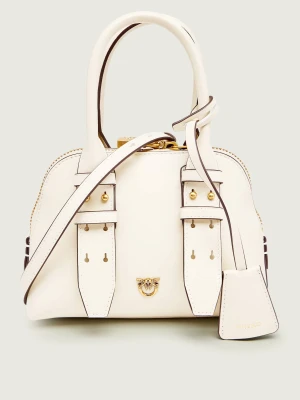 Pinko Skórzany kuferek BOWLING BAG ZIP MINI