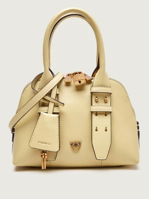 Pinko Skórzany kuferek BOWLING BAG ZIP MINI