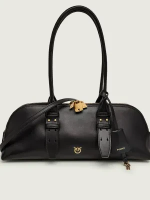 Pinko Skórzany kuferek BOWLING BIG