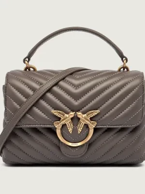 Pinko Skórzany kuferek LOVE LADY PUFF