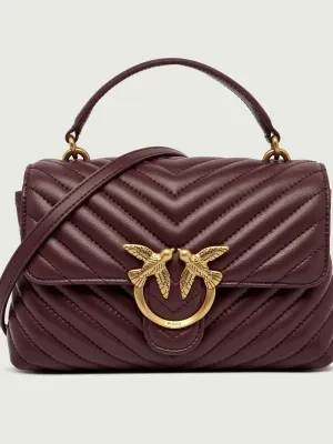 Pinko Skórzany kuferek LOVE LADY PUFF