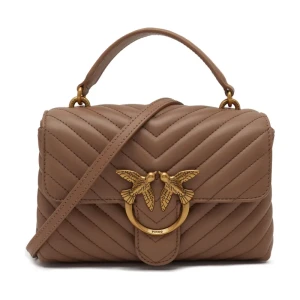 Pinko Skórzany kuferek LOVE LADY PUFF