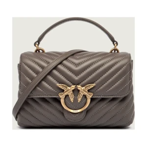 Pinko Skórzany kuferek LOVE LADY PUFF