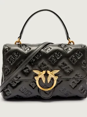 Pinko Skórzany kuferek LOVE LADY PUFF CLASSIC