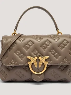 Pinko Skórzany kuferek LOVE LADY PUFF CLASSIC