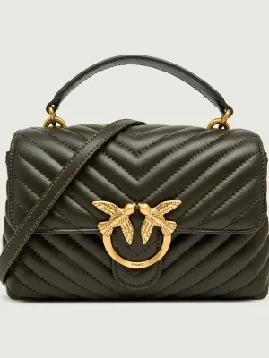 Pinko Skórzany kuferek LOVE LADY PUFF MINI