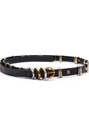 Pinko Skórzany pasek CERISE H1,5