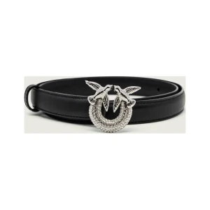 Pinko Skórzany pasek H2 STRASS BUCKLE