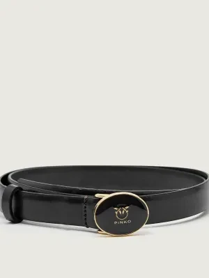Pinko Skórzany pasek ROUND ENAME