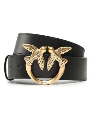 Pinko Skórzany pasek w kolorze czarnym rozmiar: 90