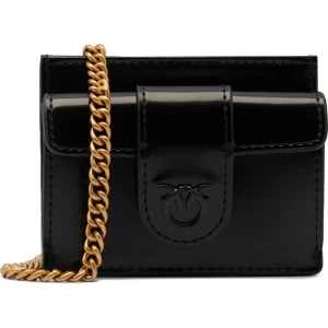 Pinko Skórzany portfel CARD HOLDER POCKET PELLE SPAZZ