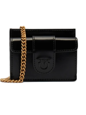 Pinko Skórzany portfel CARD HOLDER POCKET PELLE SPAZZ