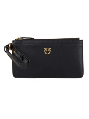 Pinko Skórzany portfel w kolorze czarnym - 13 x 8 cm rozmiar: onesize
