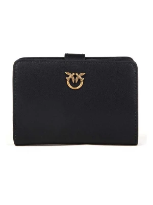 Pinko Skórzany portfel w kolorze czarnym - 14 x 8 x 2 cm rozmiar: onesize