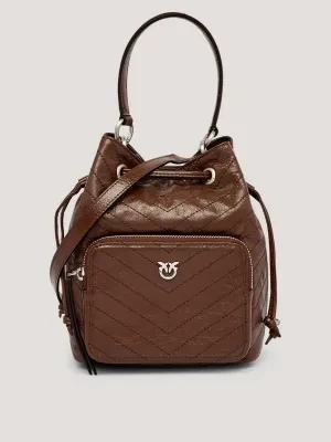 Pinko Skórzany worek CARGO BUCKET