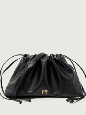 Pinko Skórzany worek MAXI CLUTCH