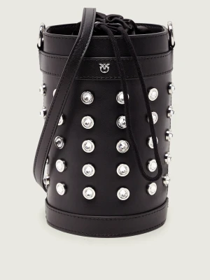 Pinko Skórzany worek MINI BUCKET