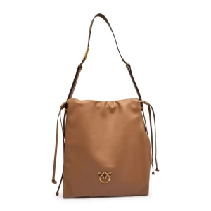Pinko Skórzany worek SLOUCHY CLASSIC