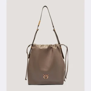 Pinko Skórzany worek SLOUCHY CLASSIC
