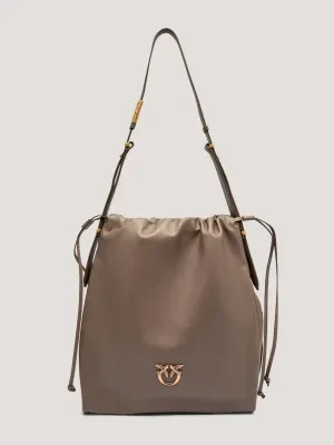 Pinko Skórzany worek SLOUCHY CLASSIC