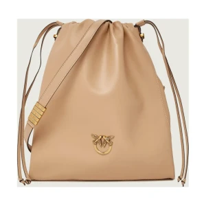 Pinko Skórzany worek SLOUCHY CLASSIC