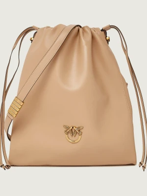 Pinko Skórzany worek SLOUCHY CLASSIC