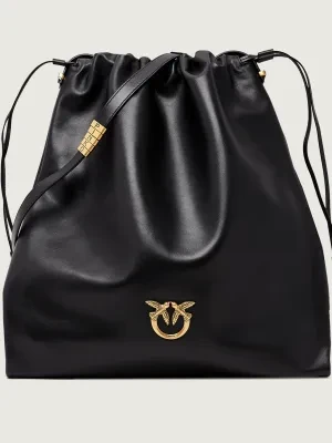 Pinko Skórzany worek SLOUCHY EXTRA