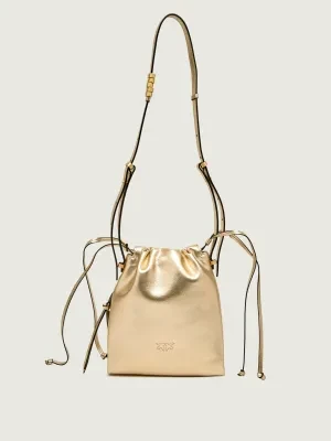 Pinko Skórzany worek SLOUCHY MINI