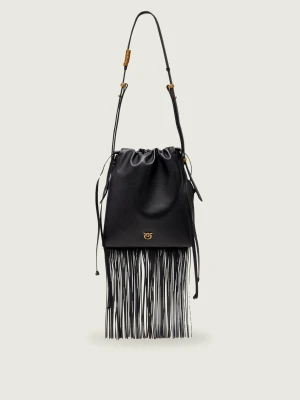 Pinko Skórzany worek SLOUCHY MINI