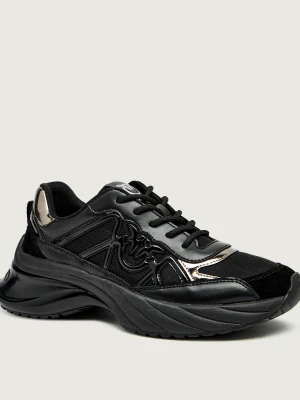 Pinko Sneakersy ARIEL 33 | z dodatkiem skóry czarny
