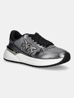 Pinko sneakersy Gem 07 damskie kolor srebrny SS0055P105KZ7