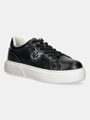 Pinko sneakersy skórzane Yoko 06 damskie kolor czarny SS0041P087Z99