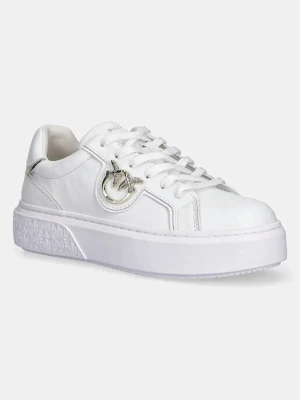 Pinko sneakersy skórzane Yoko kolor biały SS0003 P014 ZIA
