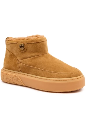 Pinko Śniegowce YOKO 22 | shearling | zamsz