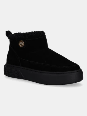 Pinko śniegowce zamszowe Yoko 22 kolor czarny SS0105P055Z99