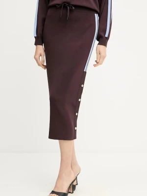 Pinko spódnica kolor bordowy midi prosta 105393 A2FQ