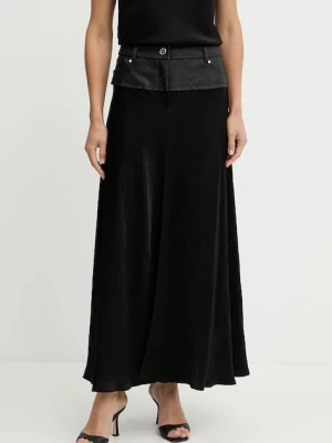 Pinko spódnica kolor czarny maxi rozkloszowana 104916 A2BV